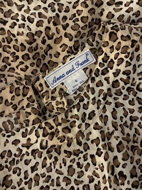 Anna And Frank leopard print silk top